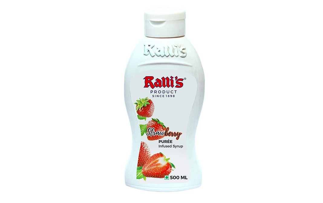 Ralli's Strawberry Puree Infused Syrup    Plastic Jar  500 grams